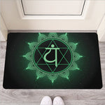 Anahata Chakra Symbol Print Rubber Doormat