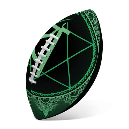 Anahata Chakra Symbol Print Rugby Ball
