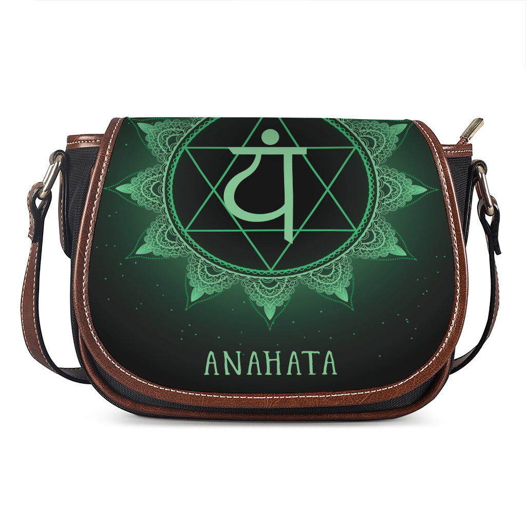 Anahata Chakra Symbol Print Saddle Bag