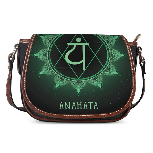 Anahata Chakra Symbol Print Saddle Bag