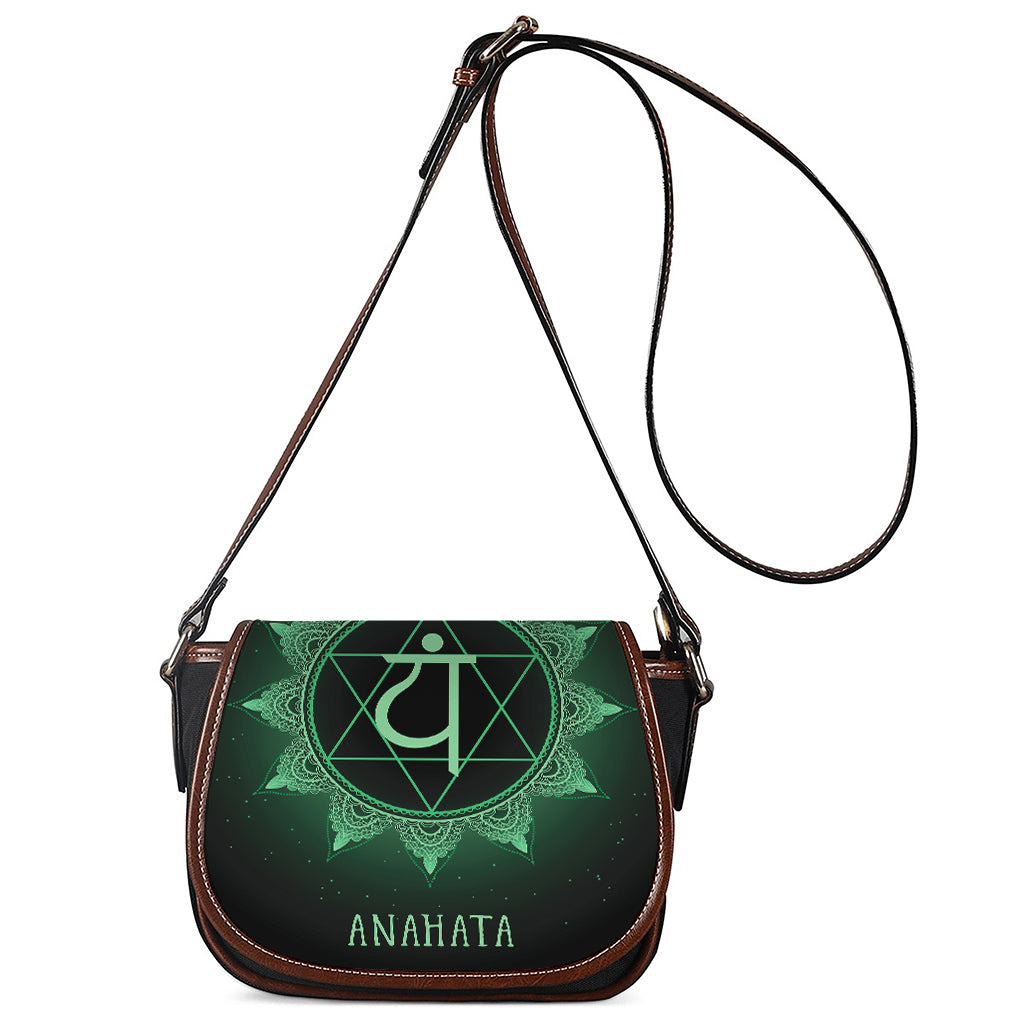Anahata Chakra Symbol Print Saddle Bag