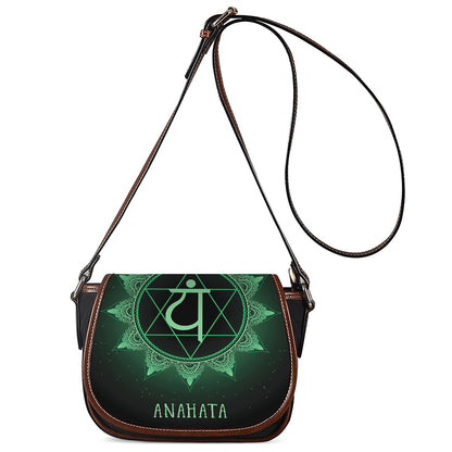 Anahata Chakra Symbol Print Saddle Bag
