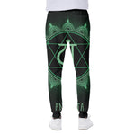 Anahata Chakra Symbol Print Scuba Joggers