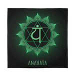 Anahata Chakra Symbol Print Silk Bandana