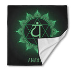 Anahata Chakra Symbol Print Silk Bandana