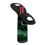 Anahata Chakra Symbol Print Single Neoprene Wine Tote