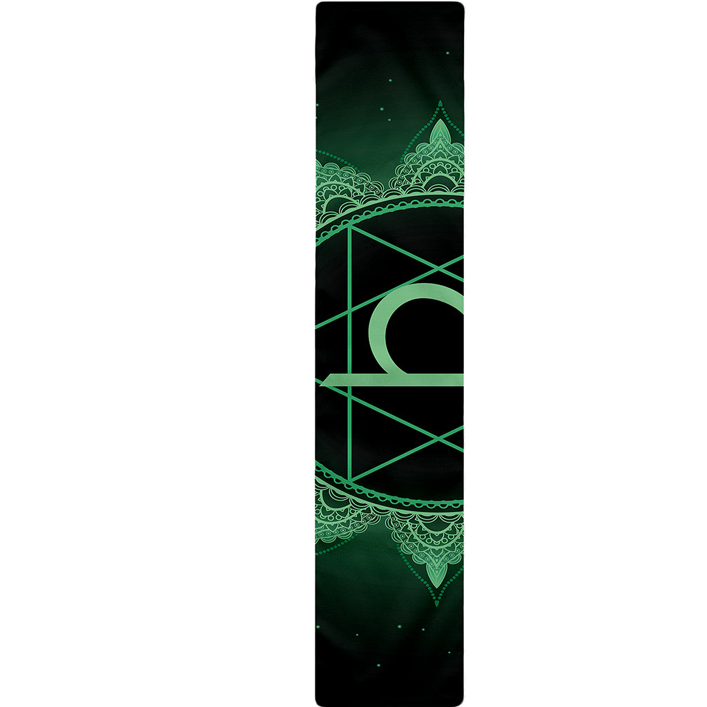 Anahata Chakra Symbol Print Table Runner