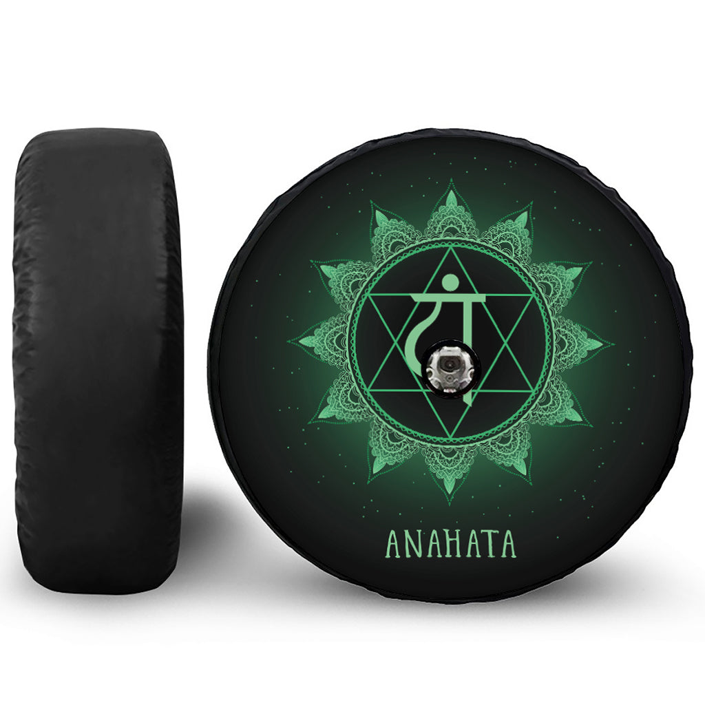 Anahata Chakra Symbol Print Tire Cover With Camera Hole