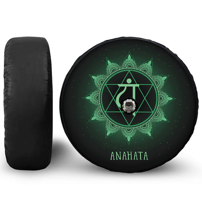 Anahata Chakra Symbol Print Tire Cover With Camera Hole