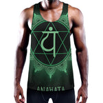 Anahata Chakra Symbol Print Training Tank Top