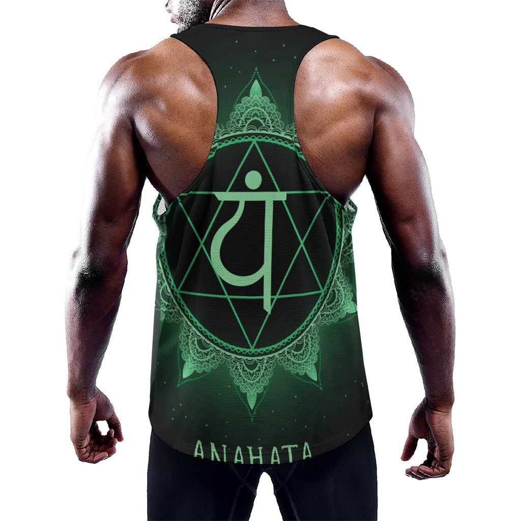 Anahata Chakra Symbol Print Training Tank Top