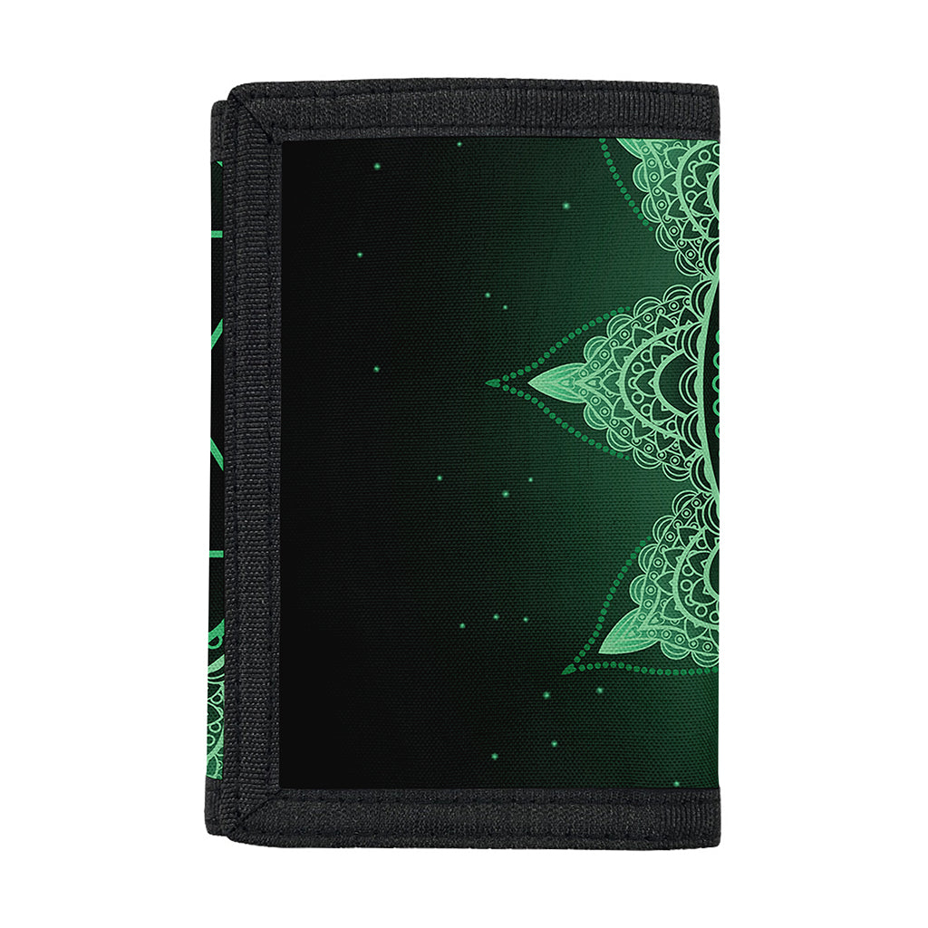 Anahata Chakra Symbol Print Trifold Wallet