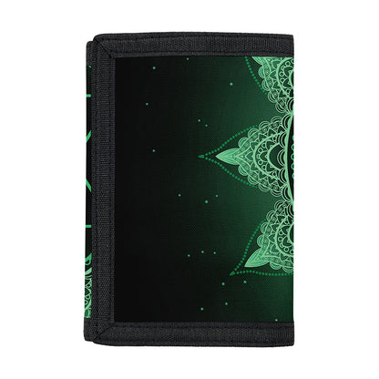 Anahata Chakra Symbol Print Trifold Wallet