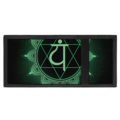 Anahata Chakra Symbol Print Trifold Wallet