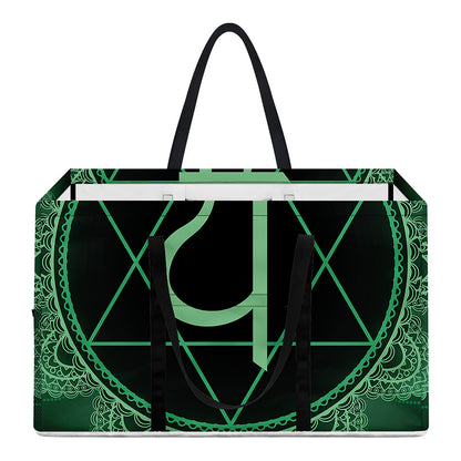 Anahata Chakra Symbol Print Utility Tote Bag