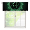 Anahata Chakra Symbol Print Window Valance