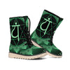 Anahata Chakra Symbol Print Winter Boots