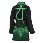 Anahata Chakra Symbol Print Women's Bathrobe