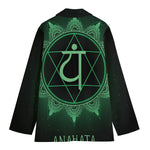 Anahata Chakra Symbol Print Women's Blazer