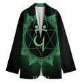 Anahata Chakra Symbol Print Women's Cotton Blazer