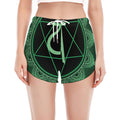 Anahata Chakra Symbol Print Women's Split Running Shorts