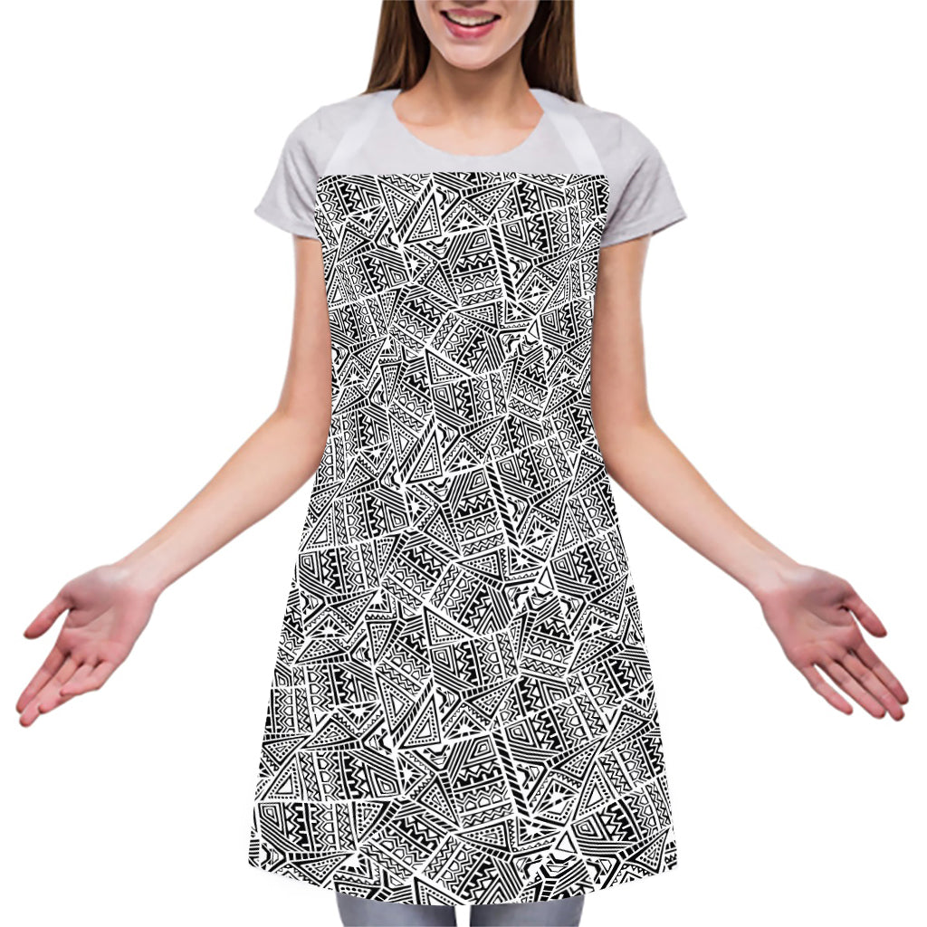 Ancient Aztec Tribal Pattern Print Adjustable Apron