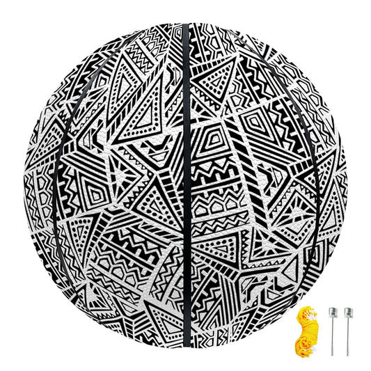 Ancient Aztec Tribal Pattern Print Basketball