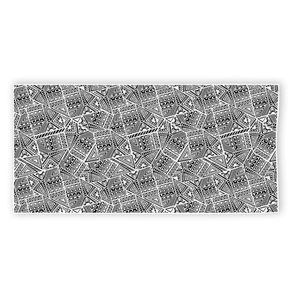 Ancient Aztec Tribal Pattern Print Beach Towel