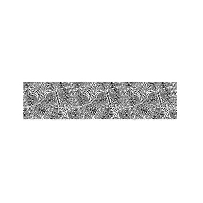 Ancient Aztec Tribal Pattern Print Bed Runner