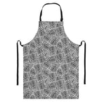 Ancient Aztec Tribal Pattern Print Bib Apron With Pocket