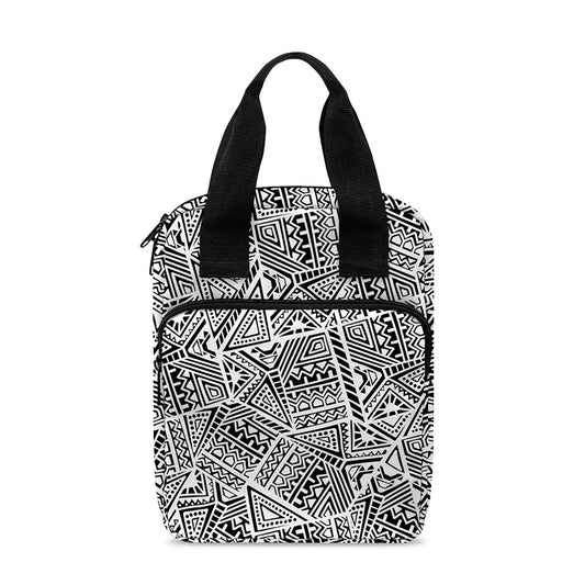 Ancient Aztec Tribal Pattern Print Bible Tote Bag