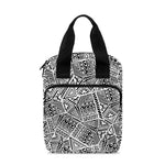 Ancient Aztec Tribal Pattern Print Bible Tote Bag