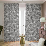 Ancient Aztec Tribal Pattern Print Blackout Pencil Pleat Curtains