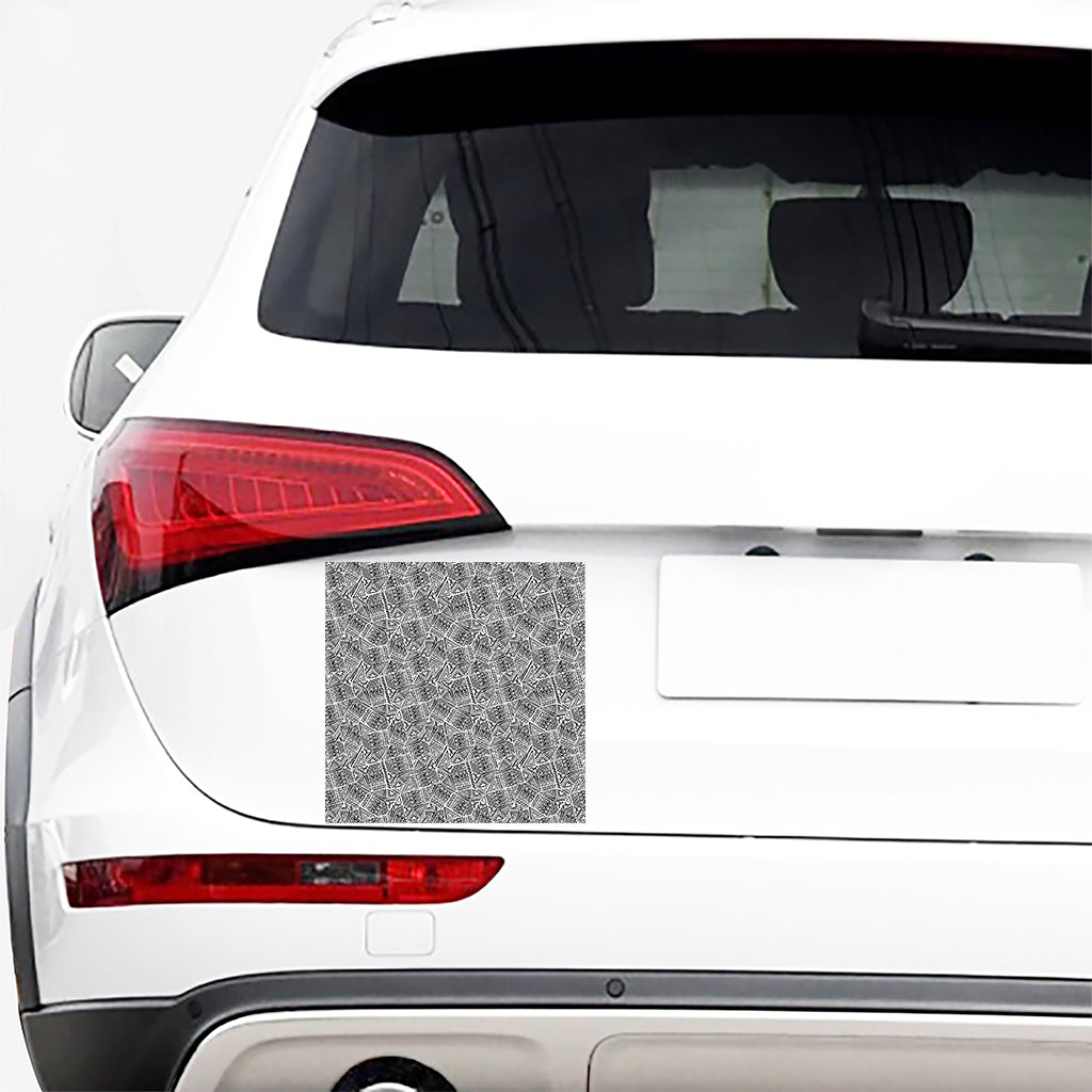 Ancient Aztec Tribal Pattern Print Car Sticker