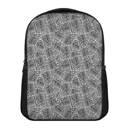 Ancient Aztec Tribal Pattern Print Casual Backpack