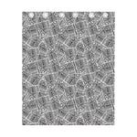 Ancient Aztec Tribal Pattern Print Curtain