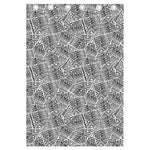 Ancient Aztec Tribal Pattern Print Curtain