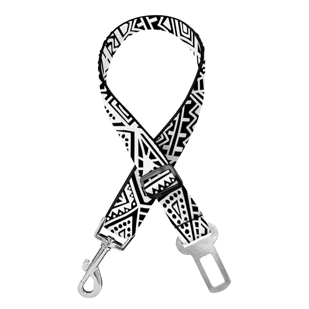 Ancient Aztec Tribal Pattern Print Dog Seat Belt
