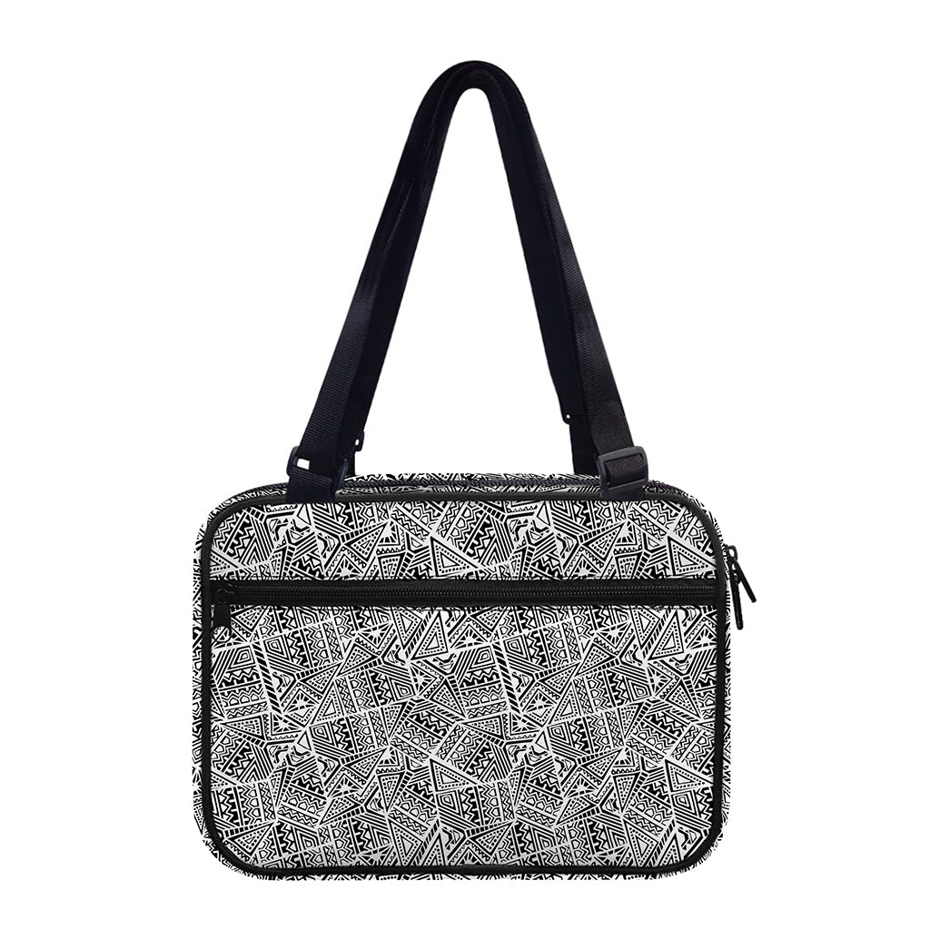 Ancient Aztec Tribal Pattern Print Double Strap Bible Bag