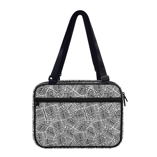 Ancient Aztec Tribal Pattern Print Double Strap Bible Bag