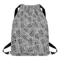 Ancient Aztec Tribal Pattern Print Drawstring Backpack