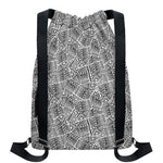Ancient Aztec Tribal Pattern Print Drawstring Backpack