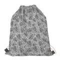 Ancient Aztec Tribal Pattern Print Drawstring Bag
