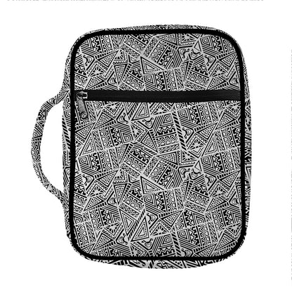 Ancient Aztec Tribal Pattern Print Front Pocket Bible Bag