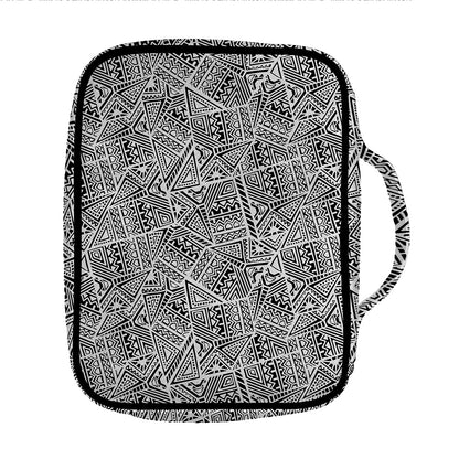 Ancient Aztec Tribal Pattern Print Front Pocket Bible Bag