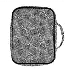 Ancient Aztec Tribal Pattern Print Front Pocket Bible Bag