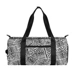 Ancient Aztec Tribal Pattern Print Gym Bag