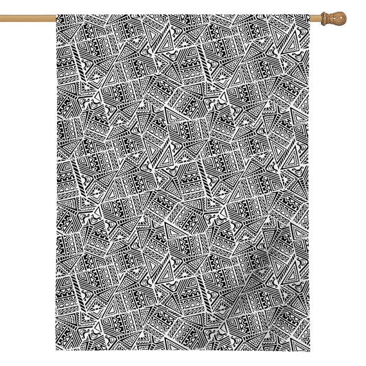 Ancient Aztec Tribal Pattern Print House Flag
