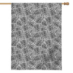 Ancient Aztec Tribal Pattern Print House Flag