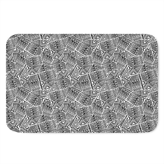 Ancient Aztec Tribal Pattern Print Indoor Door Mat